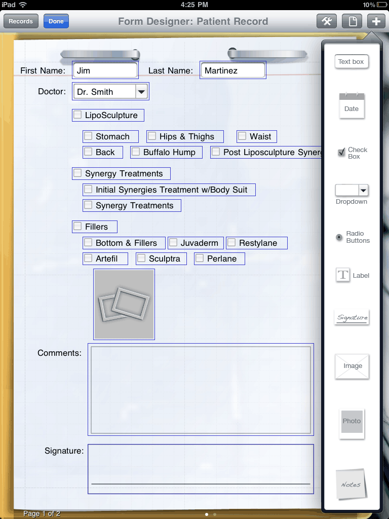 Designer – Add Field