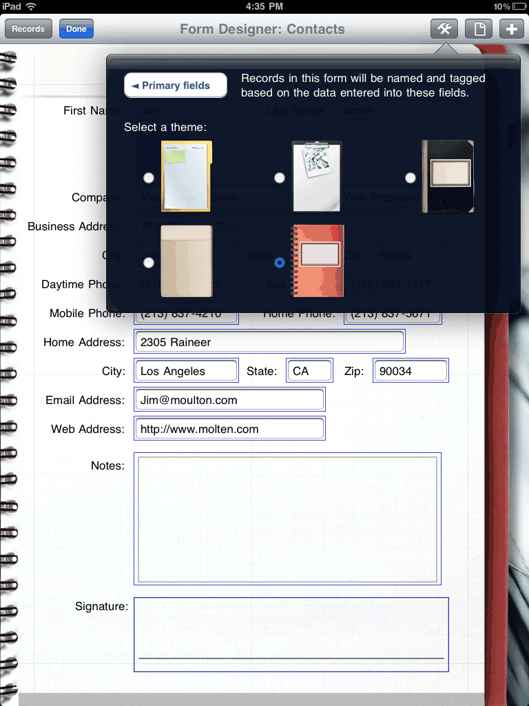 Select Theme
