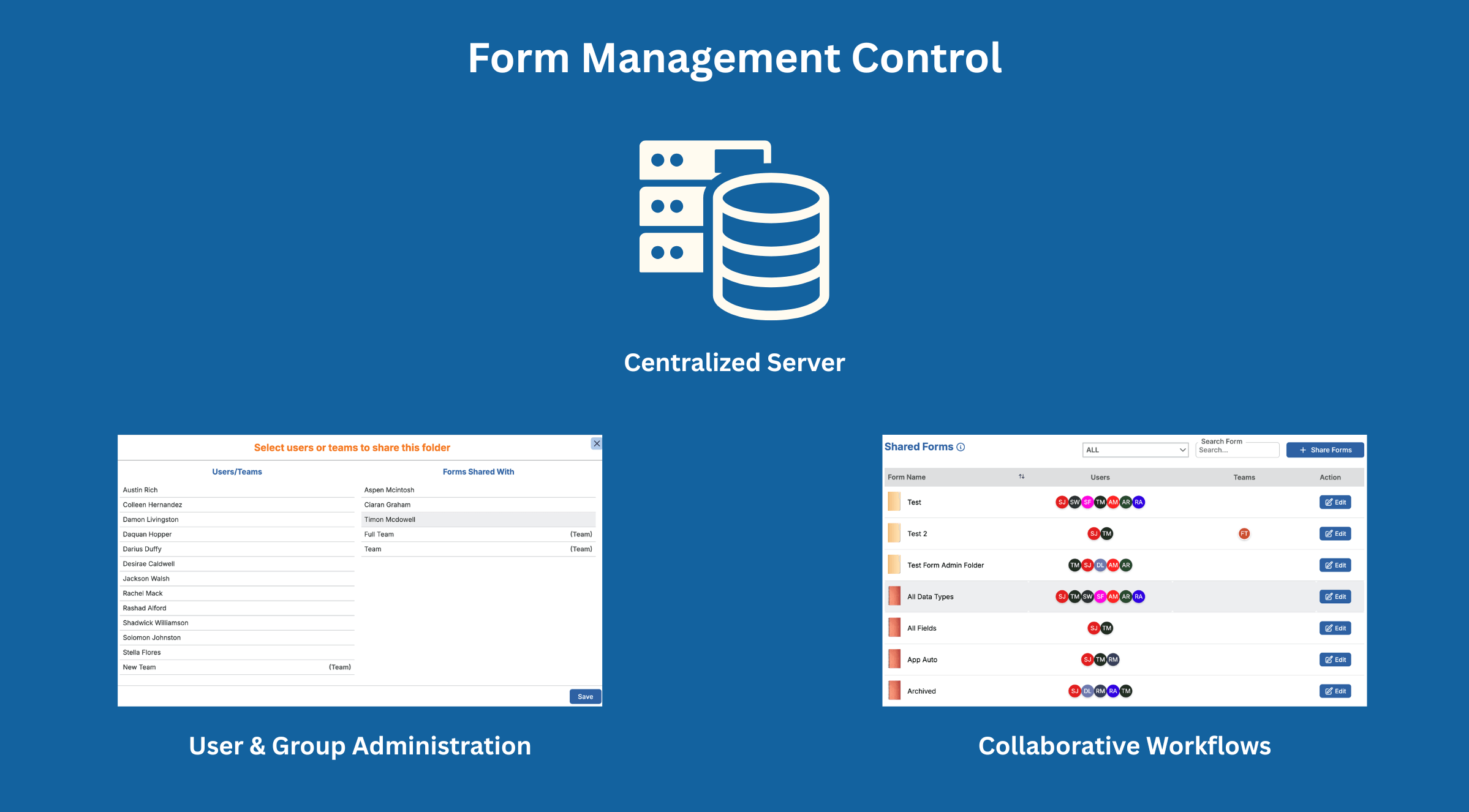 Form Management Control