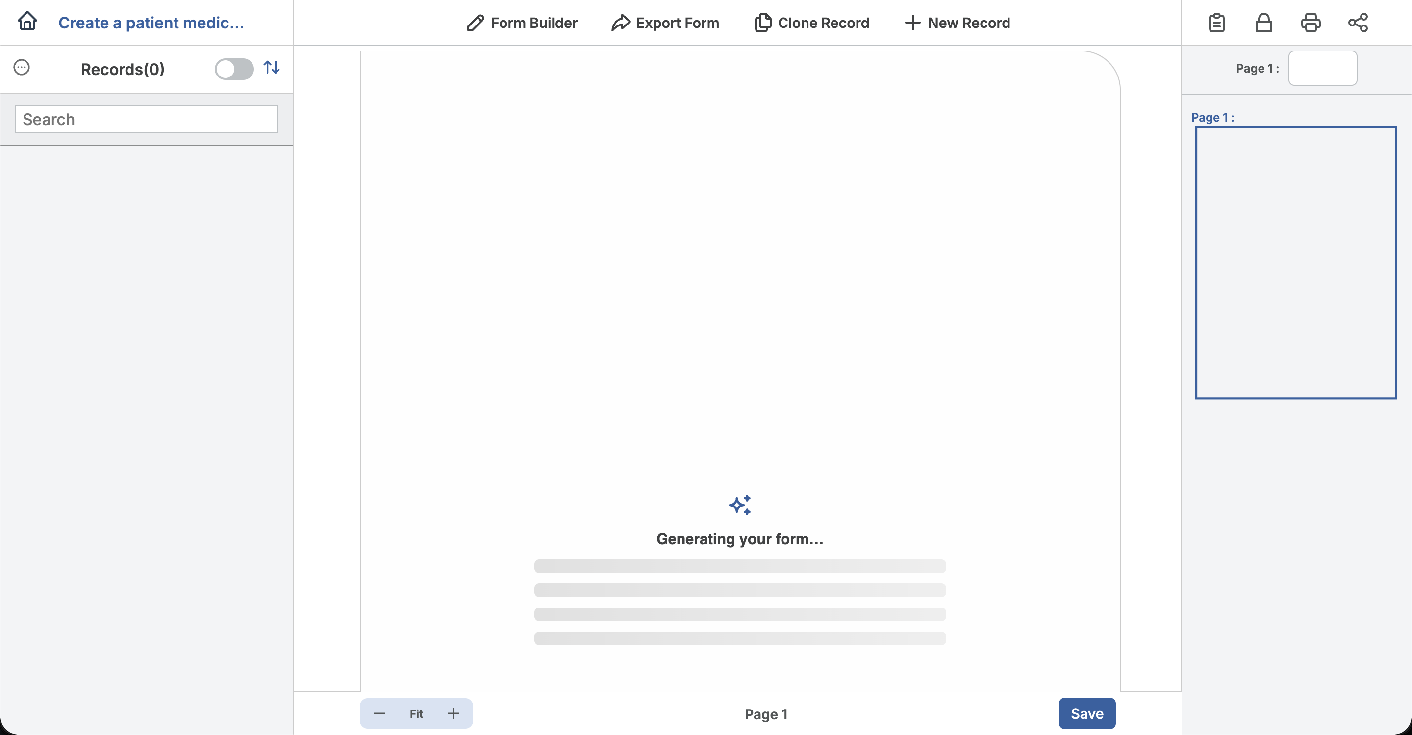 Generating Your Form