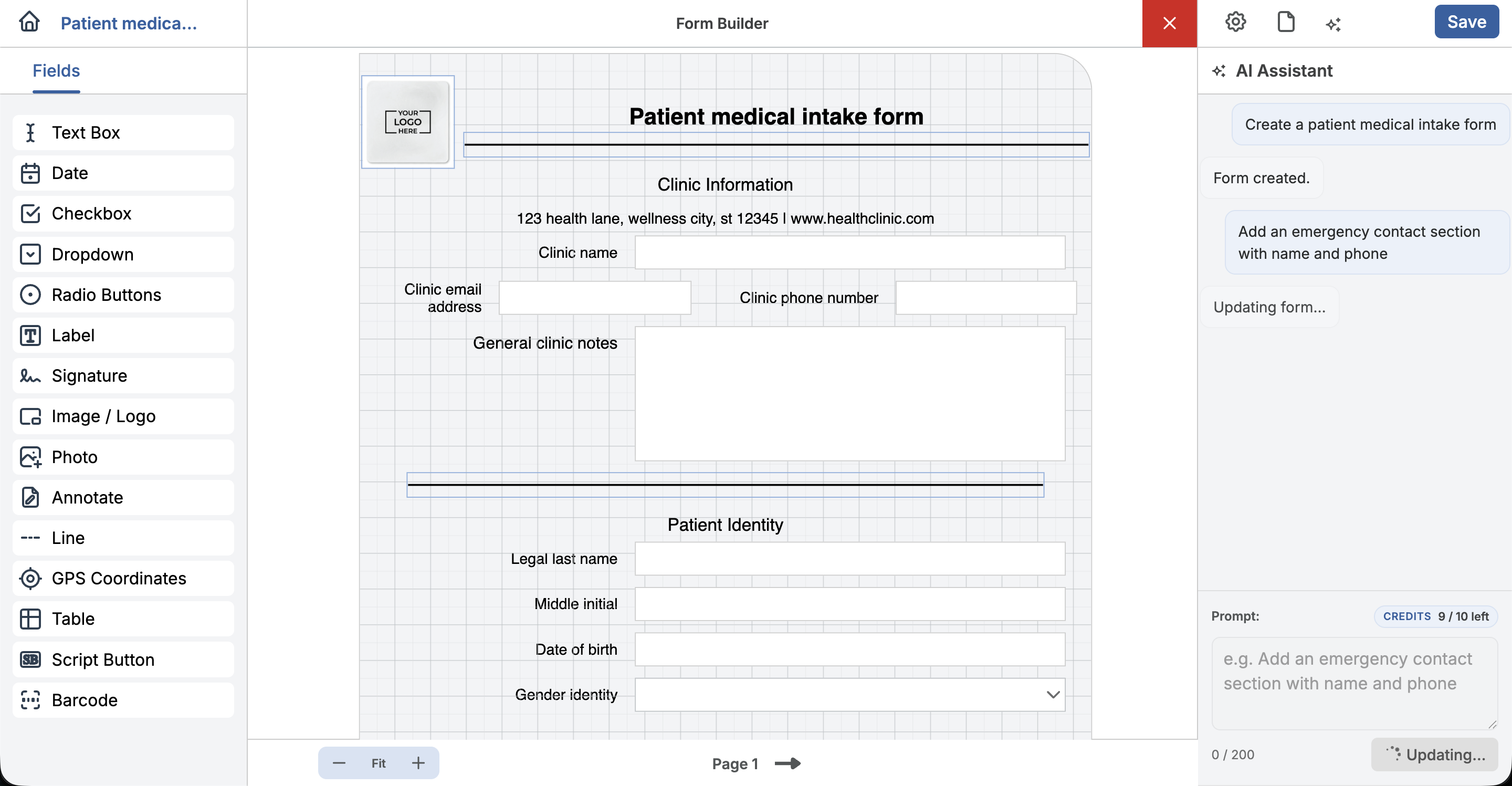 Updating Your Form